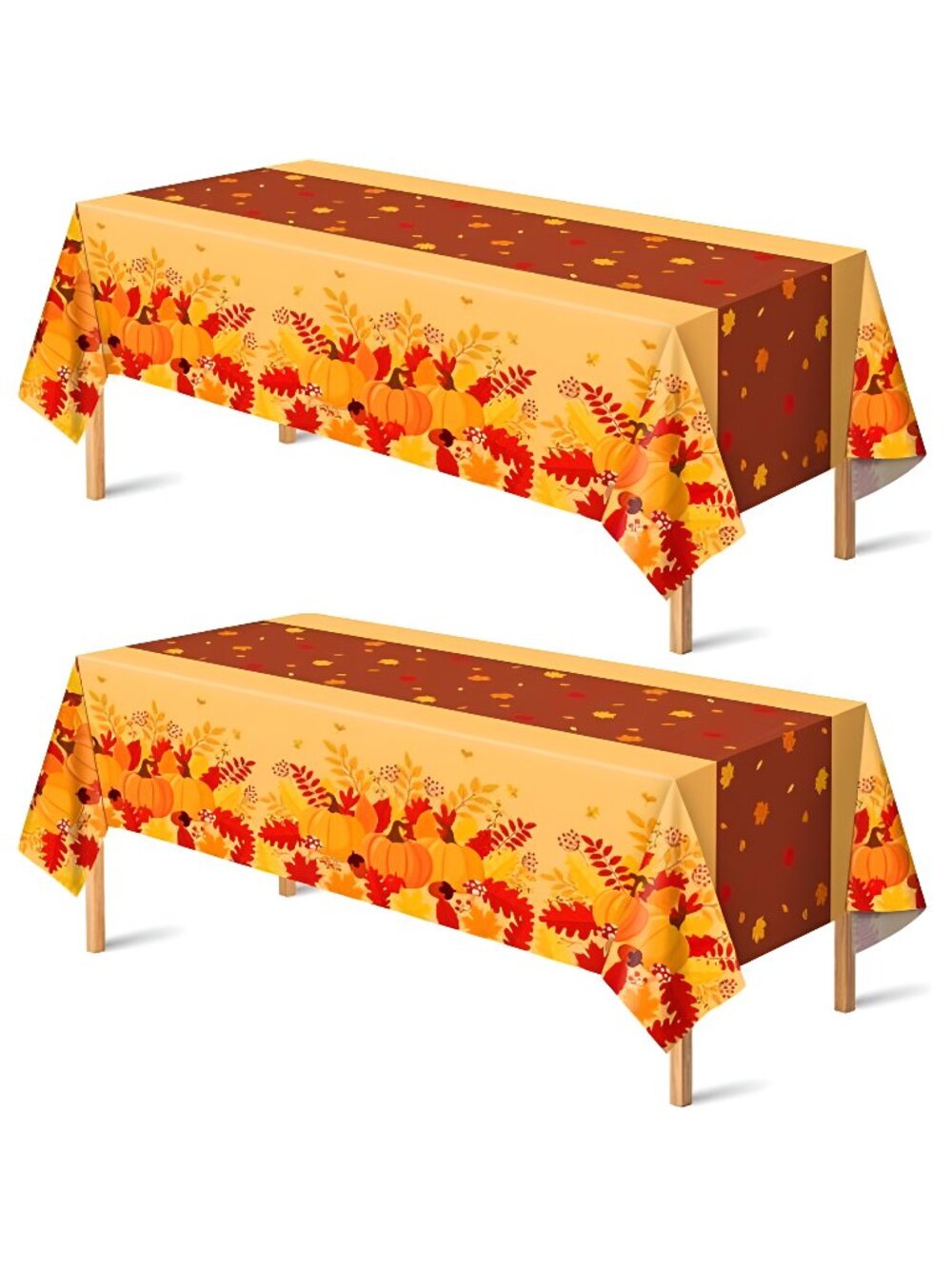 Fall Decorations for Home - Plastic Fall Tablecloth for Thanksgiving